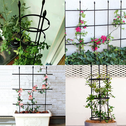 Garden Trellis,2 Pack Plant Trellis,2 in 1 Tomato Cages and Supports for Vines Crop,Plant Stake for Climbing Plants Indoor Outdoor,Plant Cage for Flower,Vegetable,Vines, Pot Trellis for Potted Plants