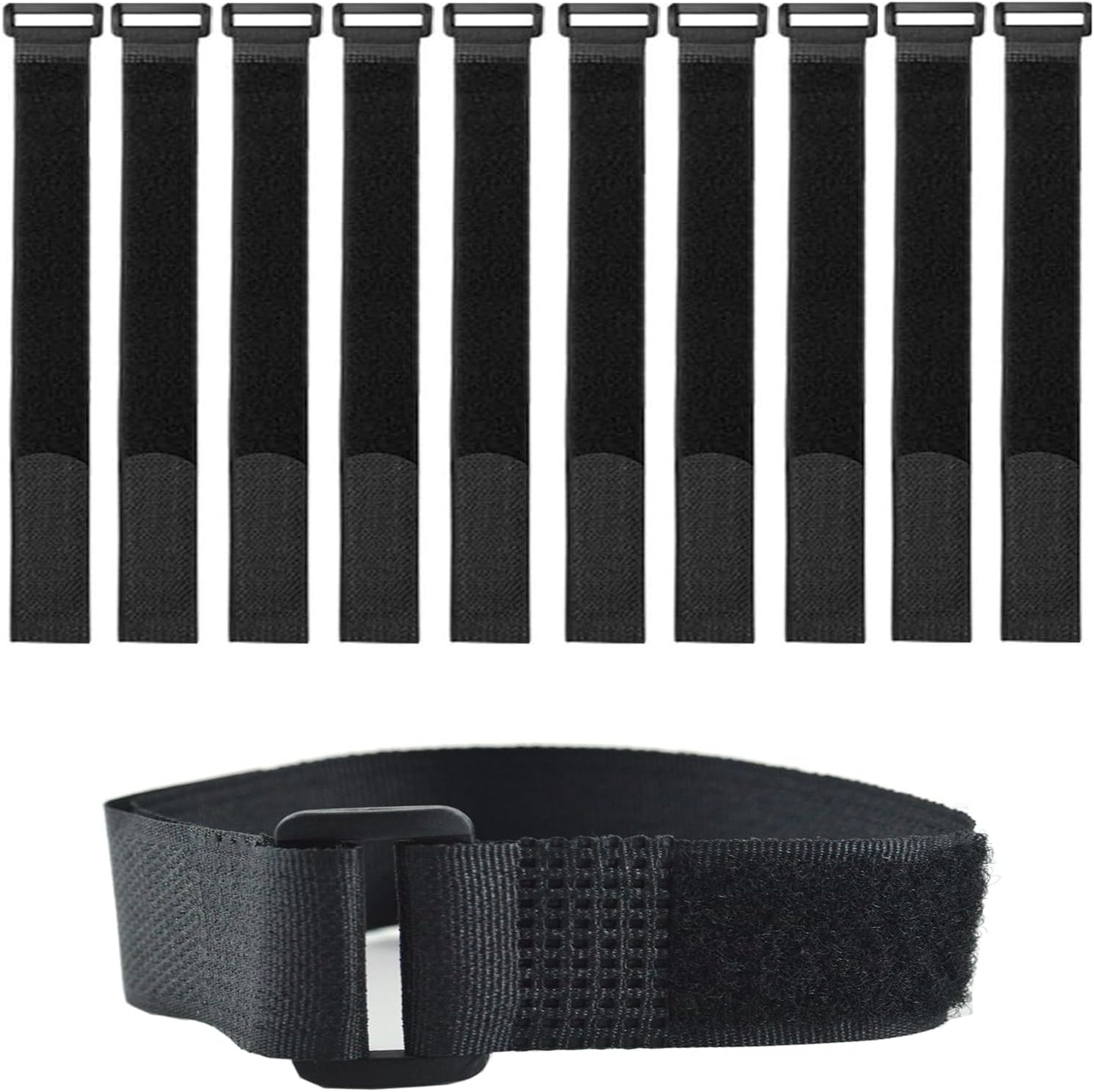 10 Pack(20x1 Inch) Reusable Fastening Cable Straps,Cinch Straps
