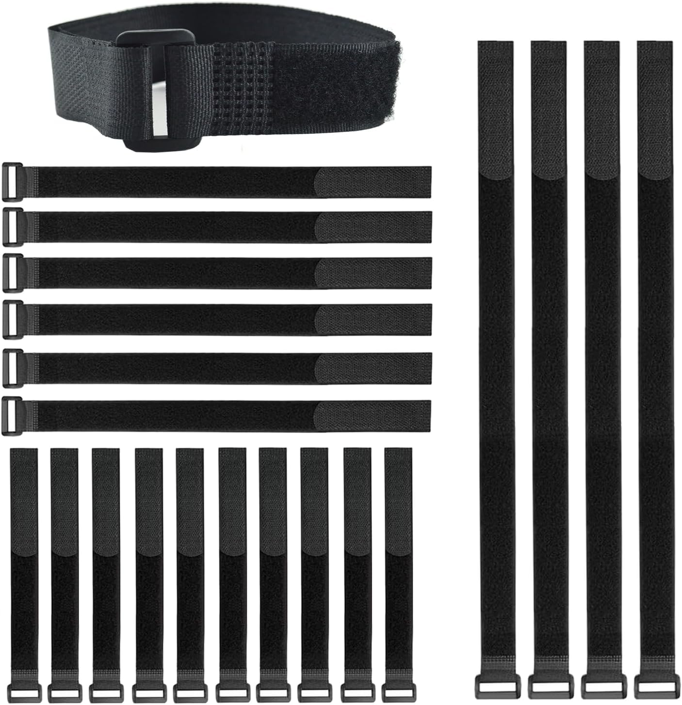 10 Pack(20x1 Inch) Reusable Fastening Cable Straps,Cinch Straps