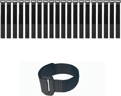 10 Pack(20x1 Inch) Reusable Fastening Cable Straps,Cinch Straps