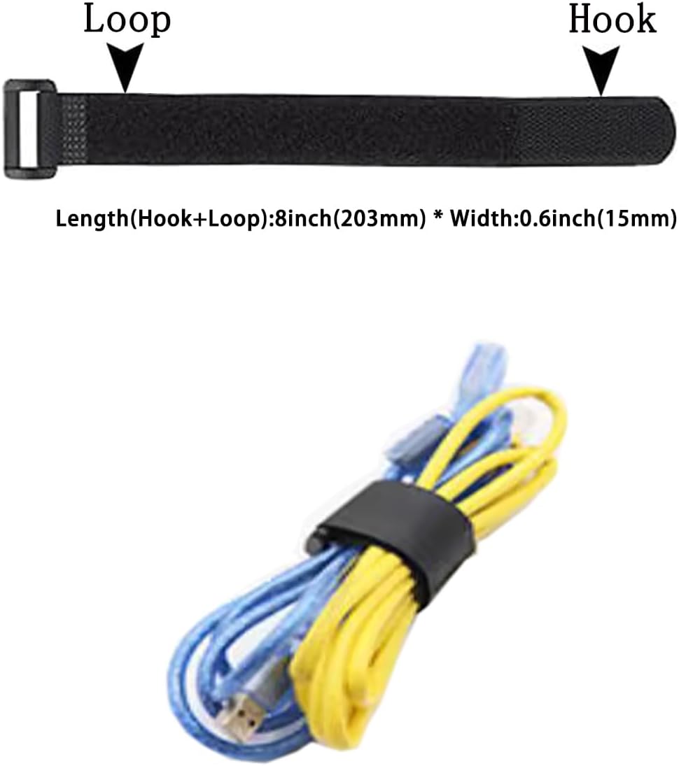 10 Pack(20x1 Inch) Reusable Fastening Cable Straps,Cinch Straps