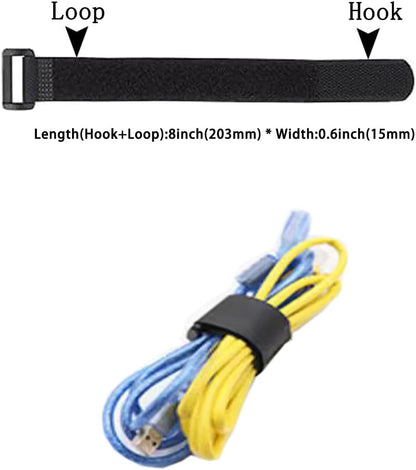 10 Pack(20x1 Inch) Reusable Fastening Cable Straps,Cinch Straps