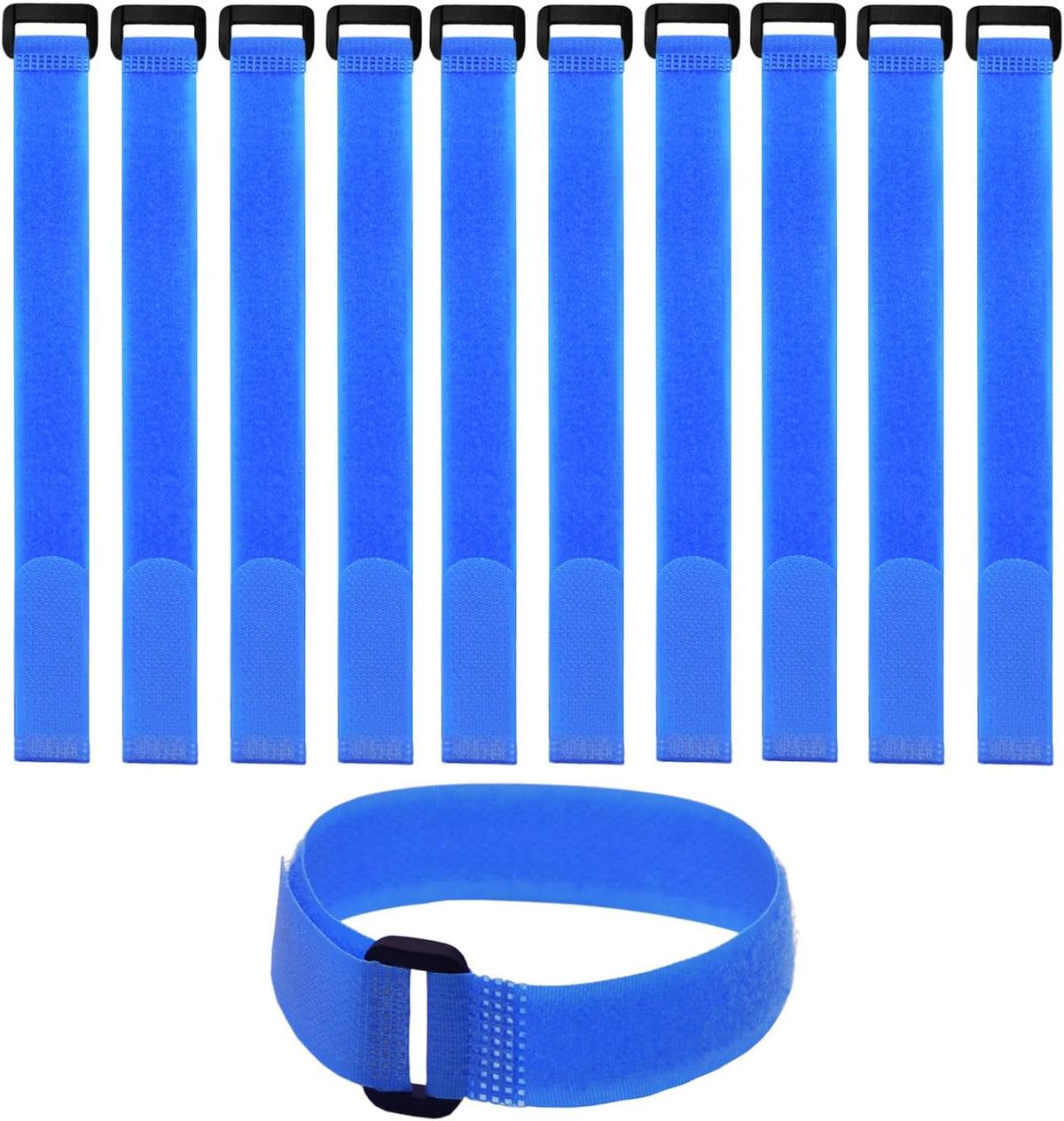 10 Pack(20x1 Inch) Reusable Fastening Cable Straps,Cinch Straps