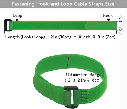 10 Pack(20x1 Inch) Reusable Fastening Cable Straps,Cinch Straps