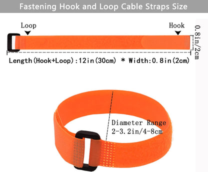 10 Pack(20x1 Inch) Reusable Fastening Cable Straps,Cinch Straps