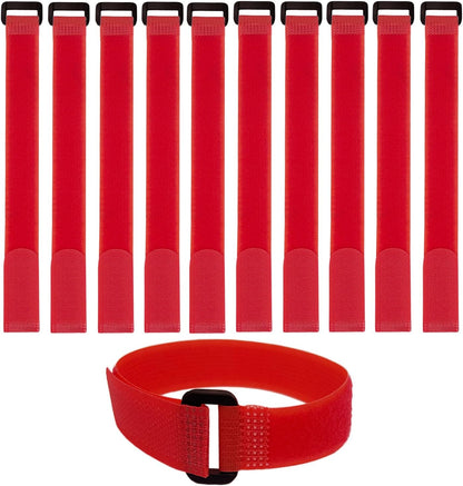 10 Pack(20x1 Inch) Reusable Fastening Cable Straps,Cinch Straps