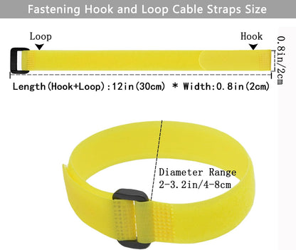 10 Pack(20x1 Inch) Reusable Fastening Cable Straps,Cinch Straps