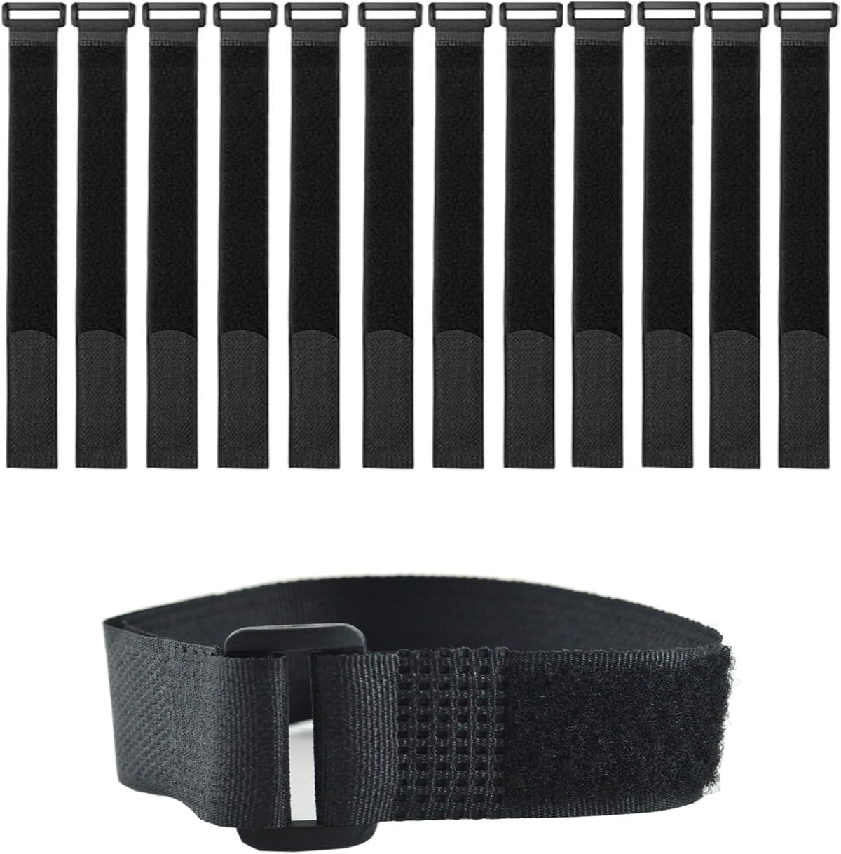 10 Pack(20x1 Inch) Reusable Fastening Cable Straps,Cinch Straps