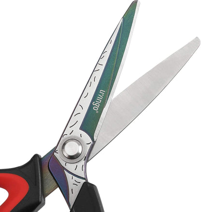 10" Heavy Duty Multipurpose Shears for Shop & Garden (Red/Black)