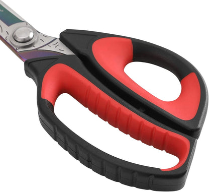 10" Heavy Duty Multipurpose Shears for Shop & Garden (Red/Black)