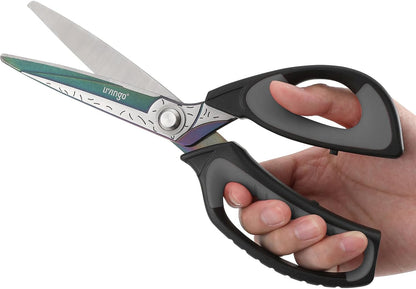 10" Heavy Duty Multipurpose Shears for Shop & Garden (Red/Black)