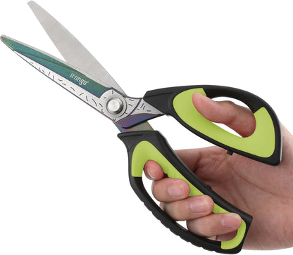 10" Heavy Duty Multipurpose Shears for Shop & Garden (Red/Black)