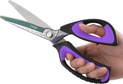 10" Heavy Duty Multipurpose Shears for Shop & Garden (Red/Black)