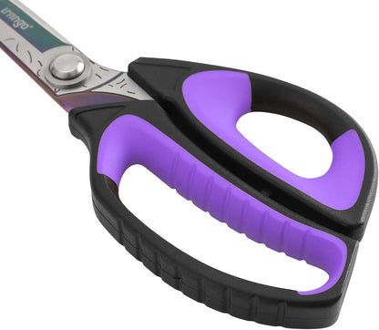 10" Heavy Duty Multipurpose Shears for Shop & Garden (Red/Black)