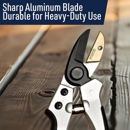 Bypass Pruning Shears for Gardening - 8” Heavy Duty Garden Shears - Spring-Loaded Snap Catch and Ergonomic Grips - Ultra Sharp Rust Resistant Trimming Scissors - Gardening Tools