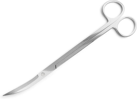 Stainless Steel 12" Curved Aquarium Scissors for Fish Tanks