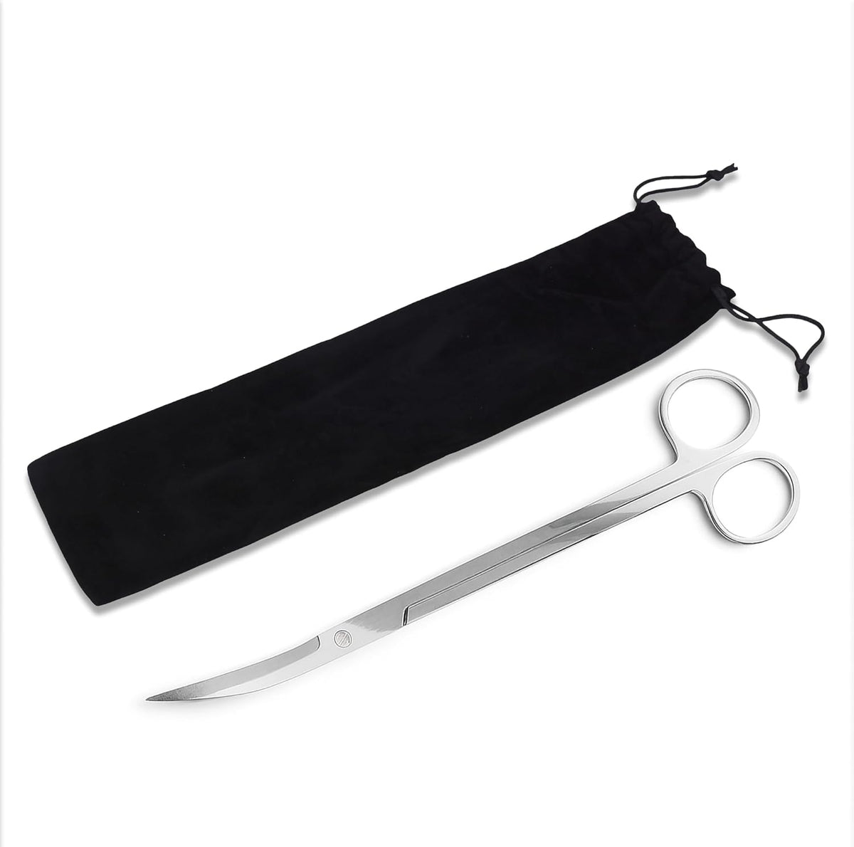 Stainless Steel 12" Curved Aquarium Scissors for Fish Tanks