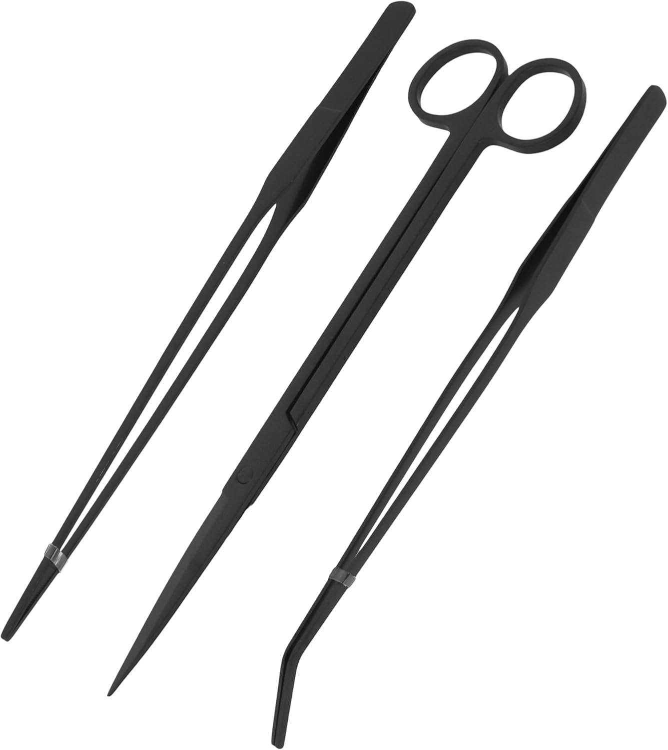 Stainless Steel 12" Curved Aquarium Scissors for Fish Tanks