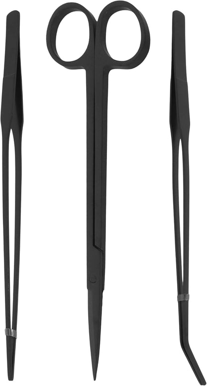 Stainless Steel 12" Curved Aquarium Scissors for Fish Tanks