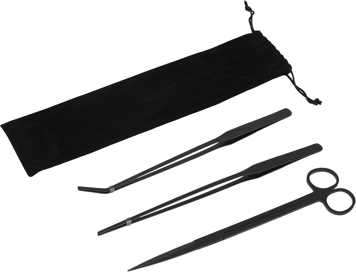 Stainless Steel 12" Curved Aquarium Scissors for Fish Tanks