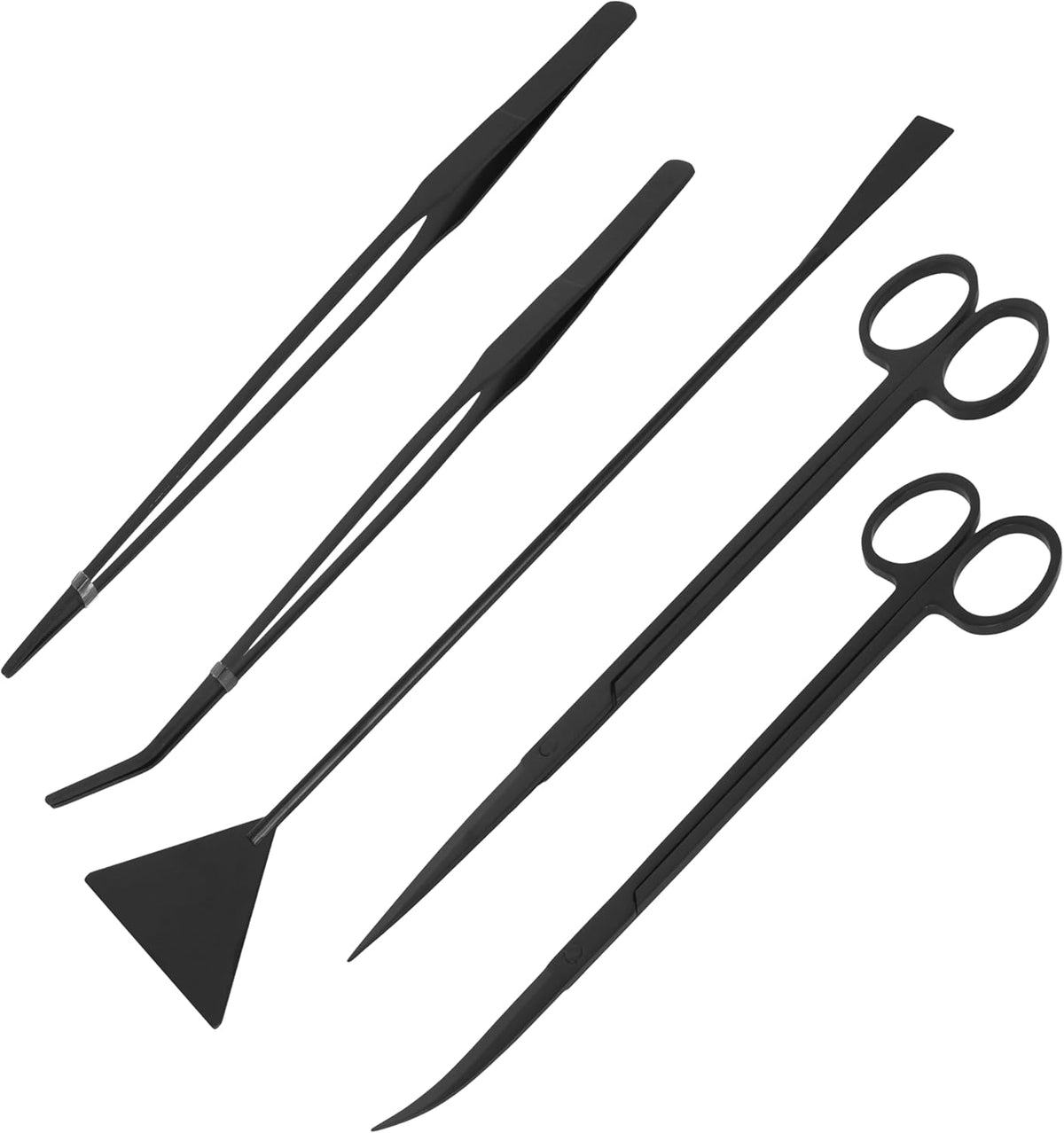 Stainless Steel 12" Curved Aquarium Scissors for Fish Tanks