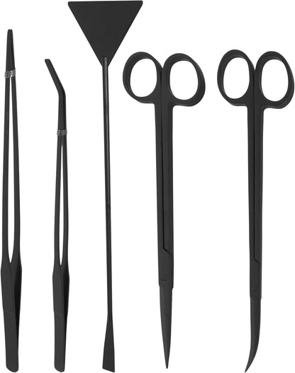 Stainless Steel 12" Curved Aquarium Scissors for Fish Tanks