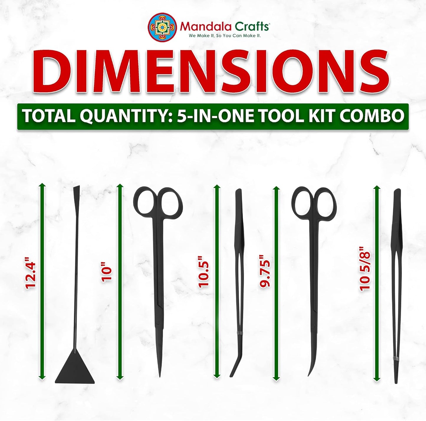 Stainless Steel 12" Curved Aquarium Scissors for Fish Tanks