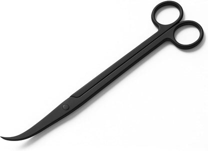 Stainless Steel 12" Curved Aquarium Scissors for Fish Tanks
