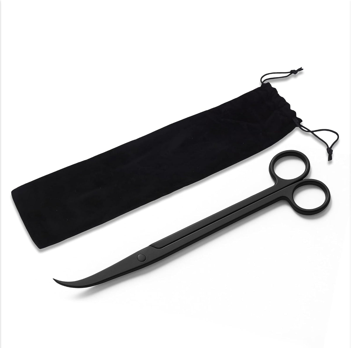 Stainless Steel 12" Curved Aquarium Scissors for Fish Tanks