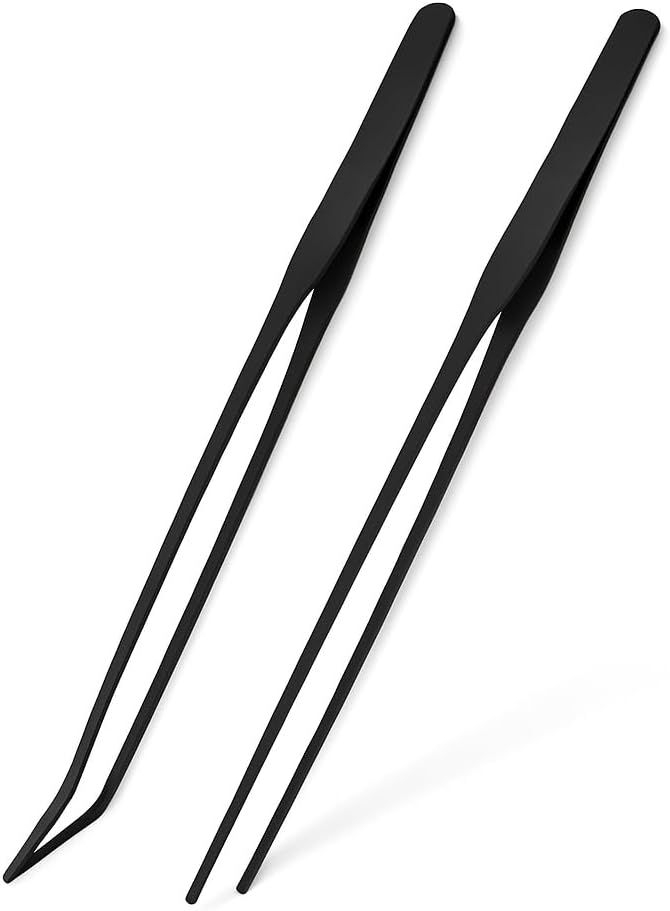 Stainless Steel 12" Curved Aquarium Scissors for Fish Tanks