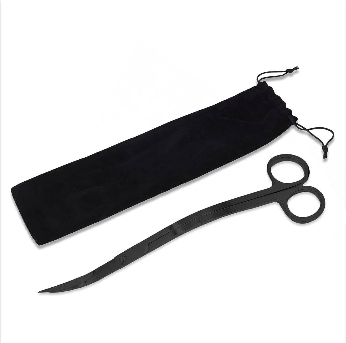 Stainless Steel 12" Curved Aquarium Scissors for Fish Tanks
