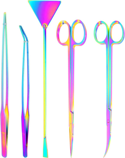 Stainless Steel 12" Curved Aquarium Scissors for Fish Tanks