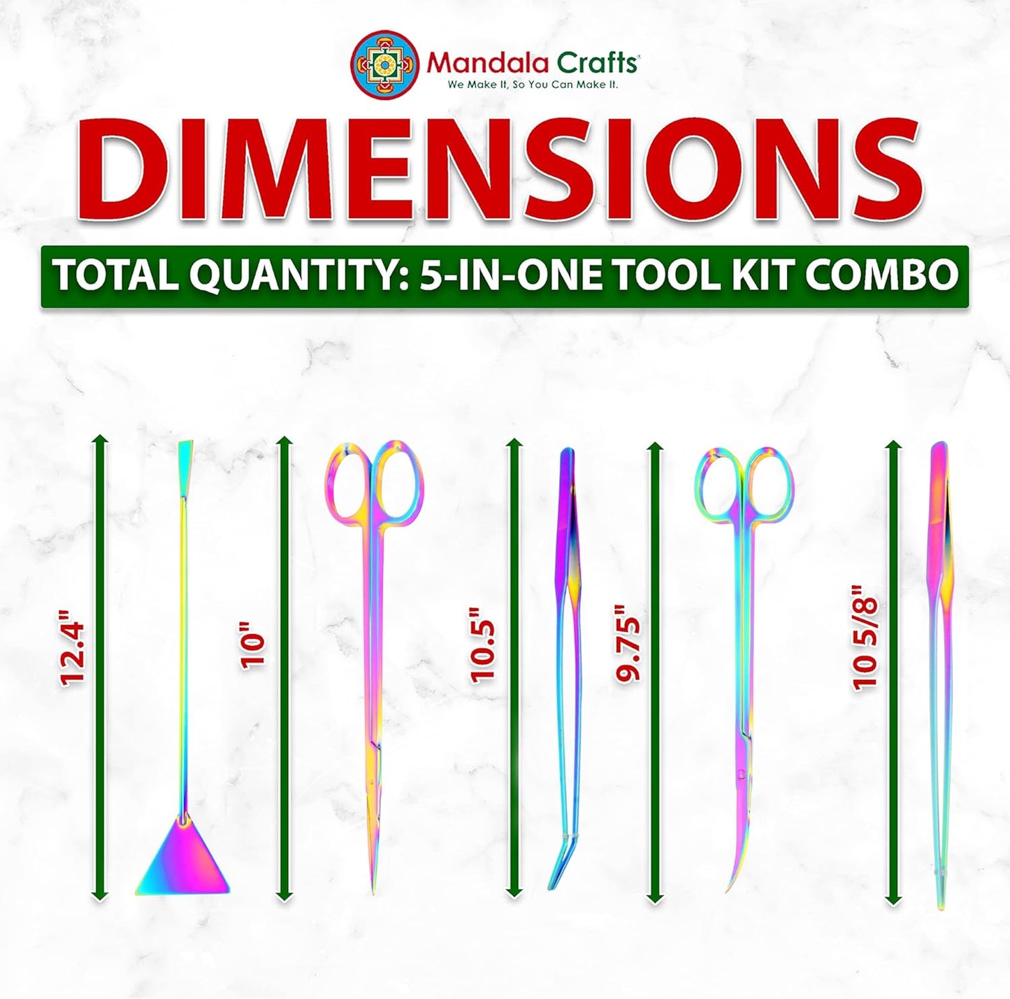 Stainless Steel 12" Curved Aquarium Scissors for Fish Tanks