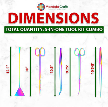 Stainless Steel 12" Curved Aquarium Scissors for Fish Tanks