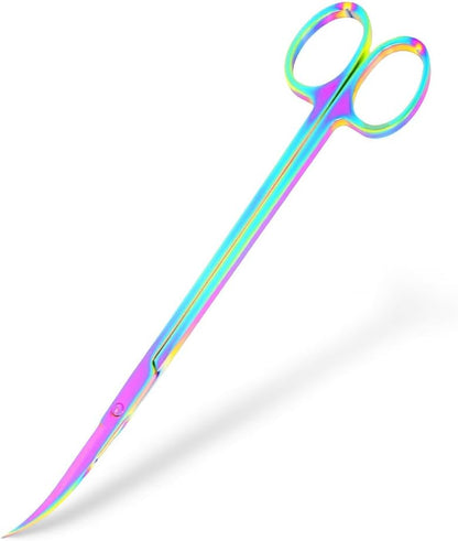 Stainless Steel 12" Curved Aquarium Scissors for Fish Tanks