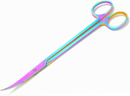 Stainless Steel 12" Curved Aquarium Scissors for Fish Tanks