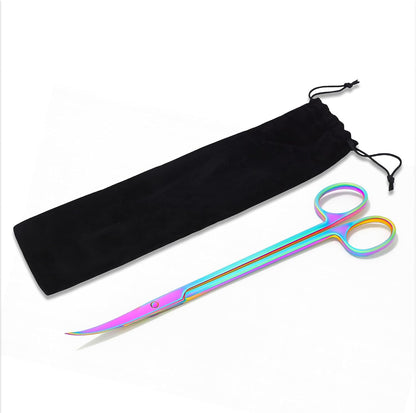 Stainless Steel 12" Curved Aquarium Scissors for Fish Tanks