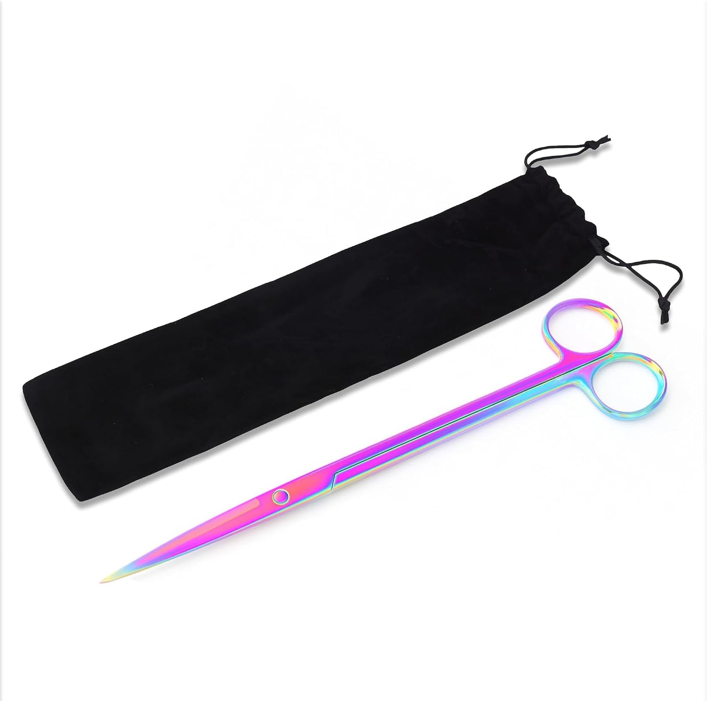 Stainless Steel 12" Curved Aquarium Scissors for Fish Tanks