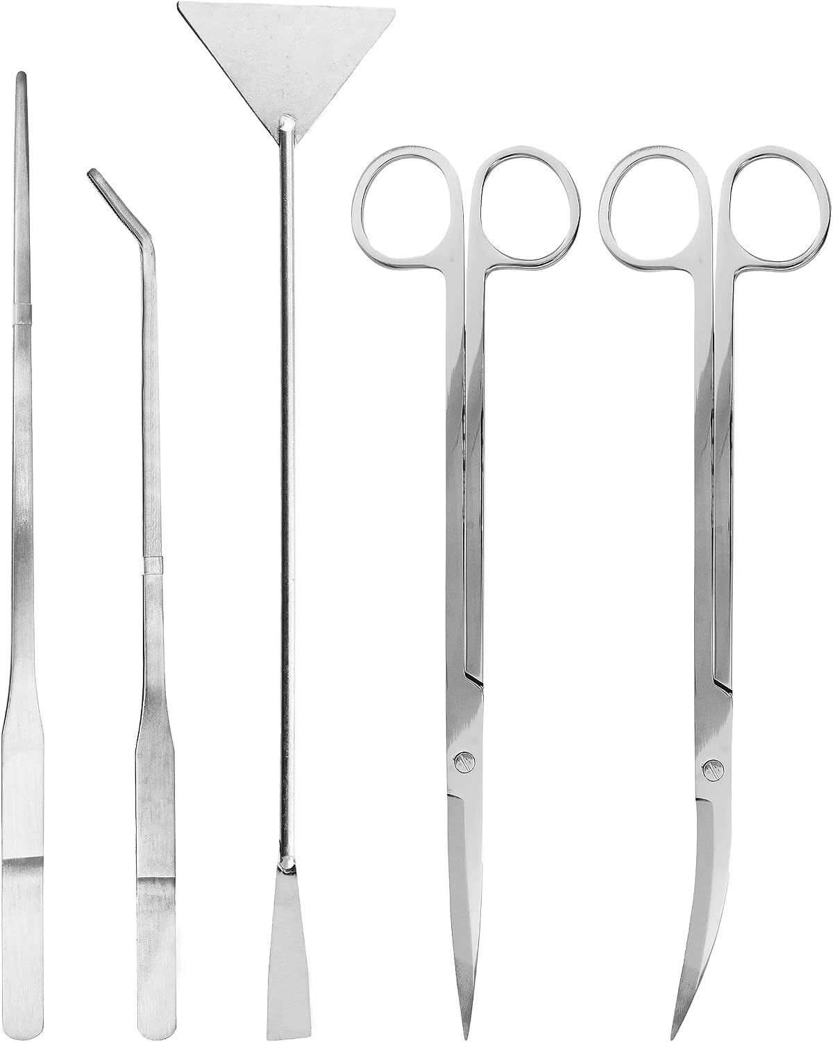 Stainless Steel 12" Curved Aquarium Scissors for Fish Tanks