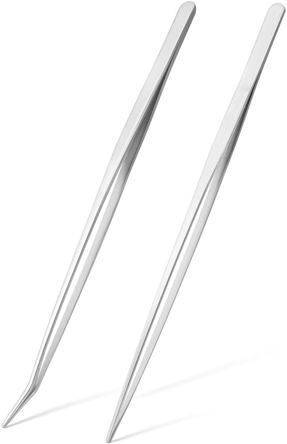 Stainless Steel 12" Curved Aquarium Scissors for Fish Tanks