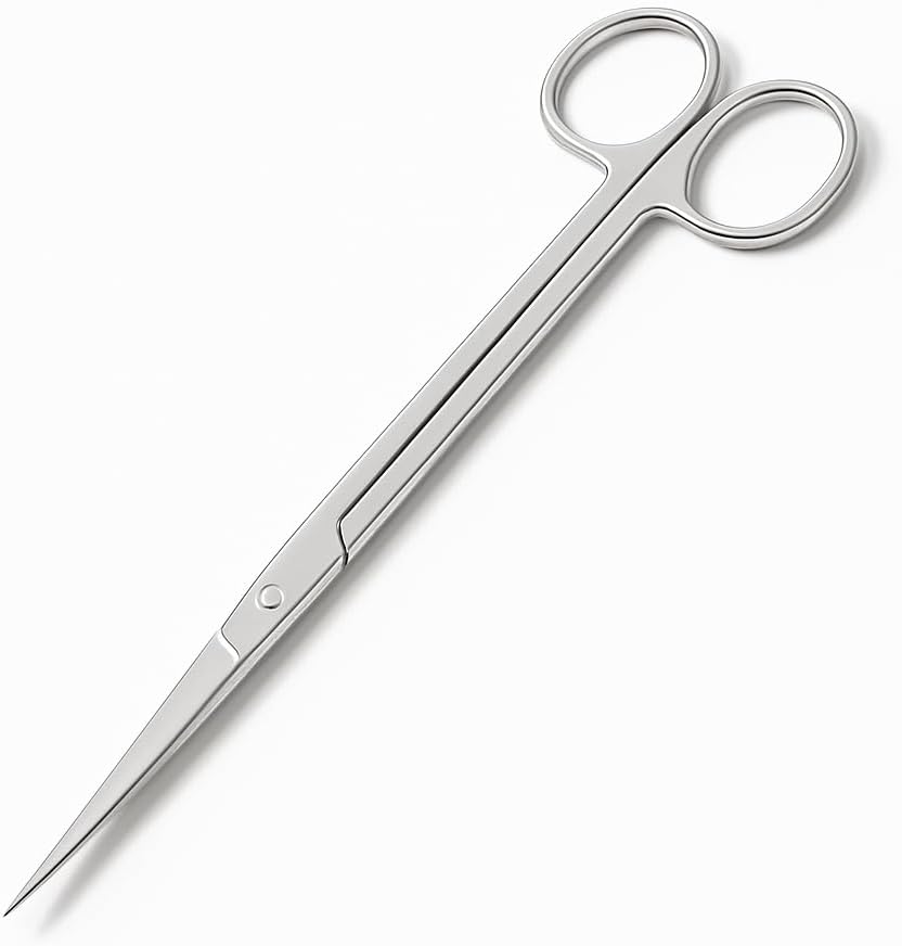 Stainless Steel 12" Curved Aquarium Scissors for Fish Tanks