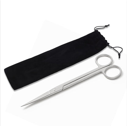 Stainless Steel 12" Curved Aquarium Scissors for Fish Tanks