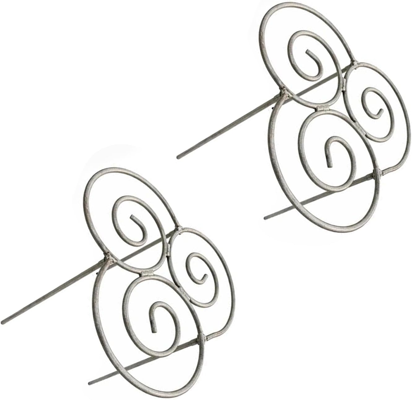 2pcs Heavy Duty Metal Plant Support Ring for Garden, Peony Cage Stand, Decorative Peony Cages and Flower Stakes, Grow-Through Peony Cages Ring Supports for Upright Growth and Protection