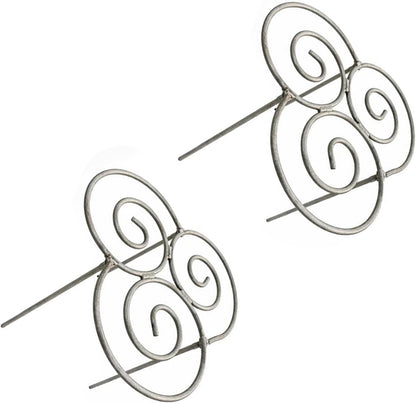 2pcs Heavy Duty Metal Plant Support Ring for Garden, Peony Cage Stand, Decorative Peony Cages and Flower Stakes, Grow-Through Peony Cages Ring Supports for Upright Growth and Protection