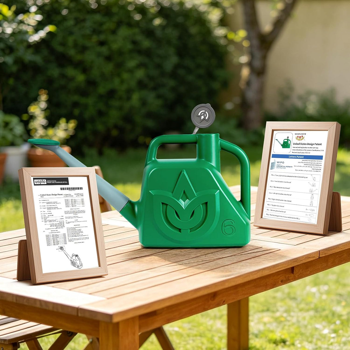 1.5 Gallon Green Watering Can Outdoor Garden Watering Can