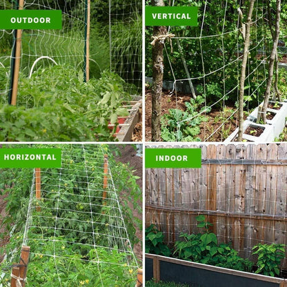 Heavy-Duty Polyester Garden Trellis Netting, 5Ft x15Ft (1 Pack)
