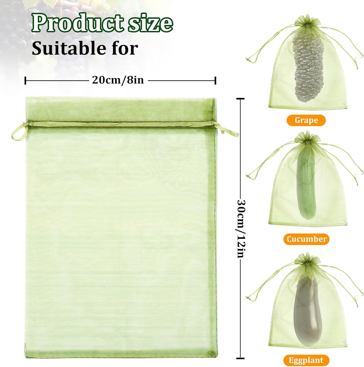 50 PCS 4X6 inches Fruit Protection Bags, Fruit Bags for Fruit Trees