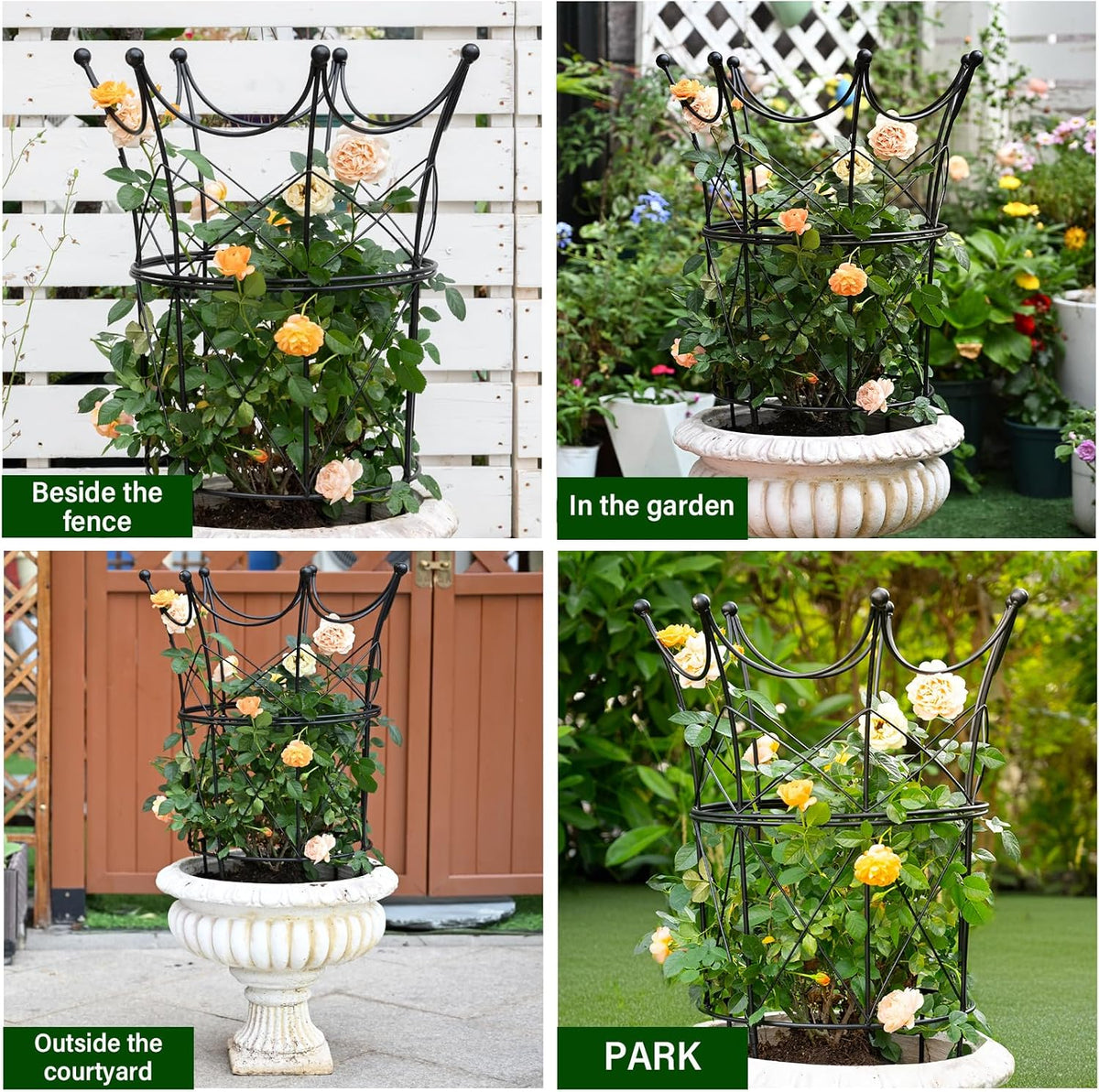 Peony Supports for Outdoor Plants,18.5 x 22.9in Dahlia Stakes