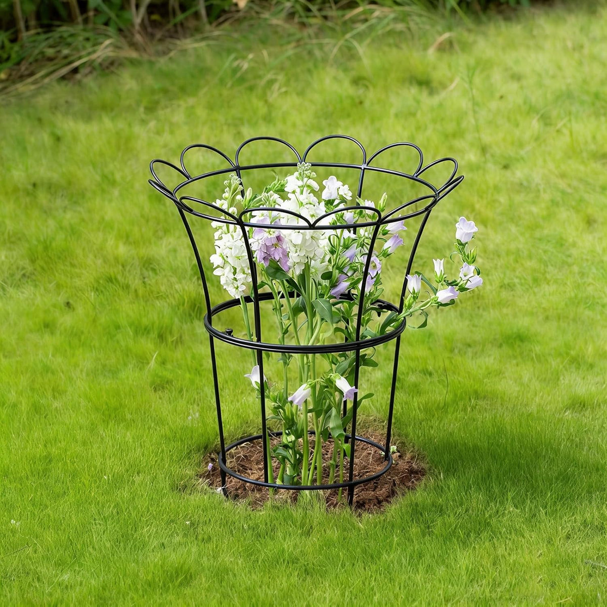 Peony Supports for Outdoor Plants,18.5 x 22.9in Dahlia Stakes