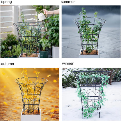 Peony Supports for Outdoor Plants,18.5 x 22.9in Dahlia Stakes